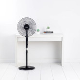 VENTILADOR DE PIE TAURUS FADC001 NEGRO 5 ASPAS/12 VEL.