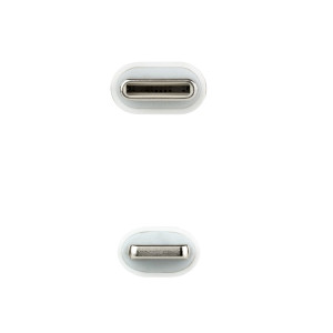 CABLE NANOCABLE USB 2.0 TIPO C/TIPO C MACHO 1M BLANCO      