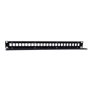 PATCH PANEL 19" PHASAK CAT.6 UTP 24/ 1U NEGRO PA3424