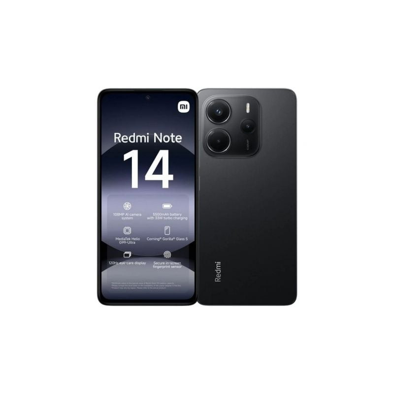 SMARTPHONE XIAOMI REDMI NOTE 14 6GB 128GB 6.67" NEGRO