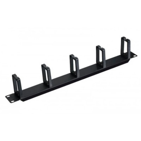 ORGANIZADOR DE CABLES PHASAK 19" 1U 5 GANCHOS NEGRO RF 2007