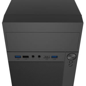 CAJA PC NATEC HELIX MATX MINITORRE 1XUSB-C USB3.0 S/FU NEGR