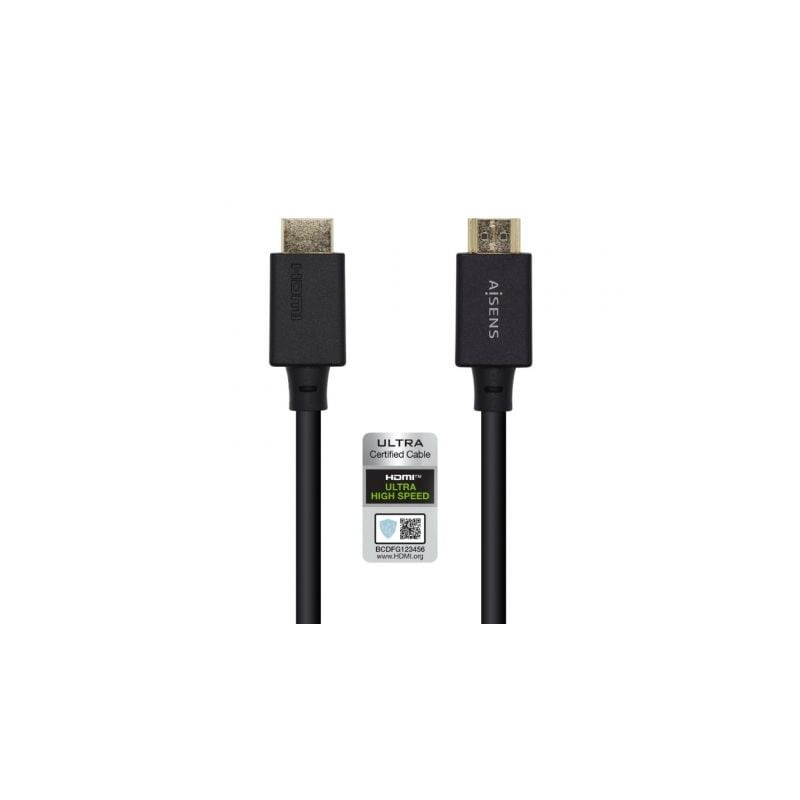 CABLE HDMI AISENS 2.1  8K HDMI MACHO HDMI MACHO 1.5 MT NEGRO
