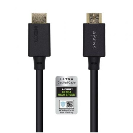 CABLE HDMI AISENS 2.1  8K HDMI MACHO HDMI MACHO 1.5 MT NEGRO
