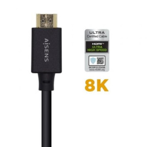 CABLE HDMI AISENS 2.1  8K HDMI MACHO HDMI MACHO 1.5 MT NEGRO