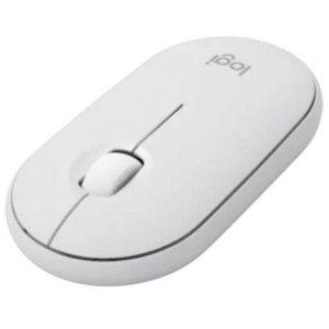 RATON LOGITECH M350S PEBBLE MOUSE 2 BLUETOOTH BLANCO