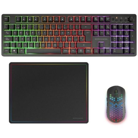 TECLADO+ RATÓN  INALAMBRICOS+ALFOM.MARS GAMING MCPWXWES