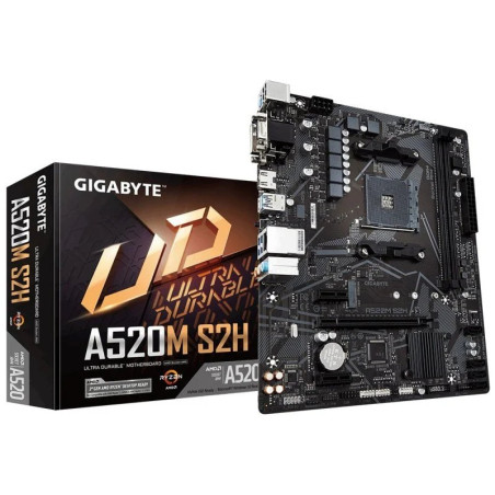 PLACA BASE GIGABYTE A520M S2H SOCKET AM4  MICRO ATX