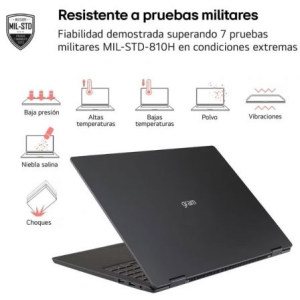 Portátil LG Gram 14ZD90T-G AX88B Intel Core Ultra 7-255H/ 32GB/ 1TB SSD/ 14"/ Sin Sistema Operativo
