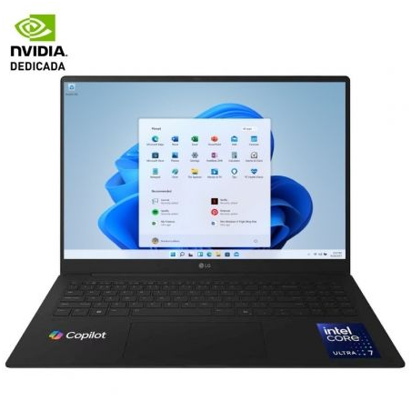 Portátil LG Gram Pro 16Z90TR-E.AD88B Intel Core Ultra 7-255H/ 32GB/ 1TB SSD/ GeForce RTX 5050/ 16"/ Win11