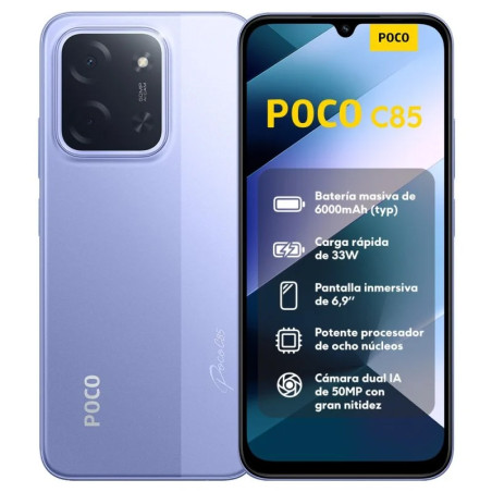 SMARTPHONE XIAOMI POCO C85 8GB 256GB 6.9" PURPURA