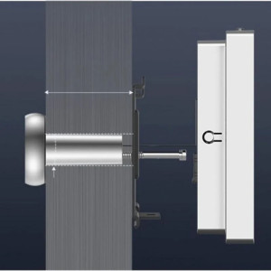 MIRILLA PUERTA DIGITAL EZVIZ HP2 INALAMBRICA PLATA