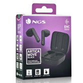 AURICULAR NGS ARTICA MOVE BLUETOOTH ESTUCHE CARGA NEGRO