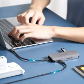 DOCKING VENTION USB TIPO-C1XHDMI 4K 3XUSB 1XUSB TIPO-C 1XLEC