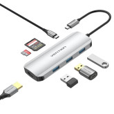 DOCKING VENTION USB TIPO-C1XHDMI 4K 3XUSB 1XUSB TIPO-C 1XLEC