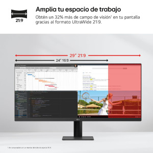 MONITOR LG 29" LED PROF. ULTRAPANORÁMICO 29U511A-B NEGRO