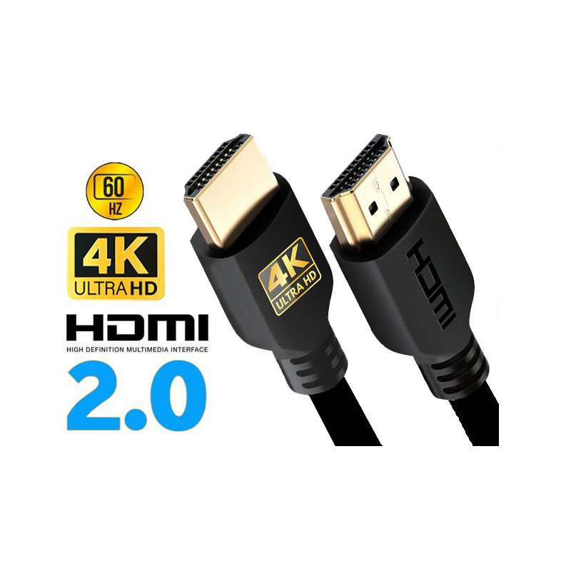 CABLE HDMI A/A MACHO/MACHO 2.0 4K     3 MTRS
