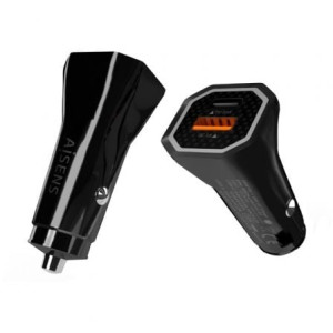 CARGADOR DE COCHE AISENS ASCH-CAR2PQC-BK 1XUSB-TIPO C 1XUS