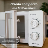 MICROONDAS CON GRILL DE 20L DE CAPACIDAD GRUNKEL MWG-20MG