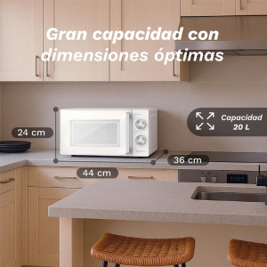 MICROONDAS CON GRILL DE 20L DE CAPACIDAD GRUNKEL MWG-20MG