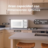 MICROONDAS CON GRILL DE 20L DE CAPACIDAD GRUNKEL MWG-20MG
