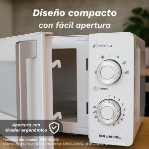 MICROONDAS CON GRILL DE 25L DE CAPACIDAD GRUNKEL MWG-25MG