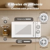 MICROONDAS CON GRILL DE 25L DE CAPACIDAD GRUNKEL MWG-25MG