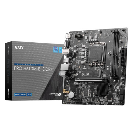 PLACA BASE MSI PRO H610M-E DDR4 MATX 1700 