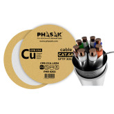 BOBINA CABLE S/FTP CAT6A SÓLIDO PHASAK  AWG23 FLUKE LSZH 305