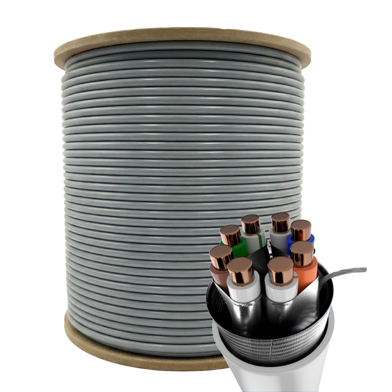 BOBINA CABLE S/FTP CAT6A SÓLIDO PHASAK  AWG23 FLUKE LSZH 305