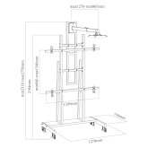 SOPORTE MOVIL APPROX PARA PIZARRA-PROYECTOR BLAN APPIBSTD