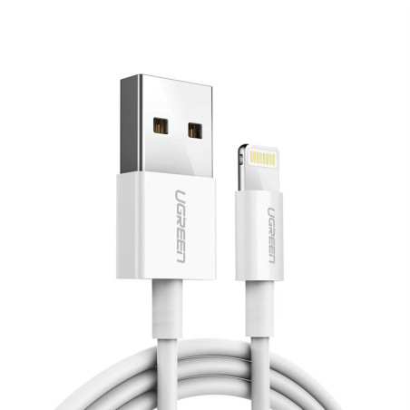 CABLE USB 2.0 A LIGHTNING MACHO 1M BLANCO UGREEN