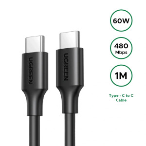 CABLE USB TIPO C/TIPO C 2.0- 1M NICKEL PLATING - UGREEN