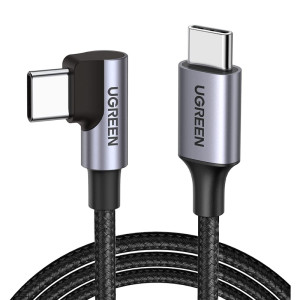 CABLE USB TIPOC/TIPOC ACODADO 3M ALUM UGREEN