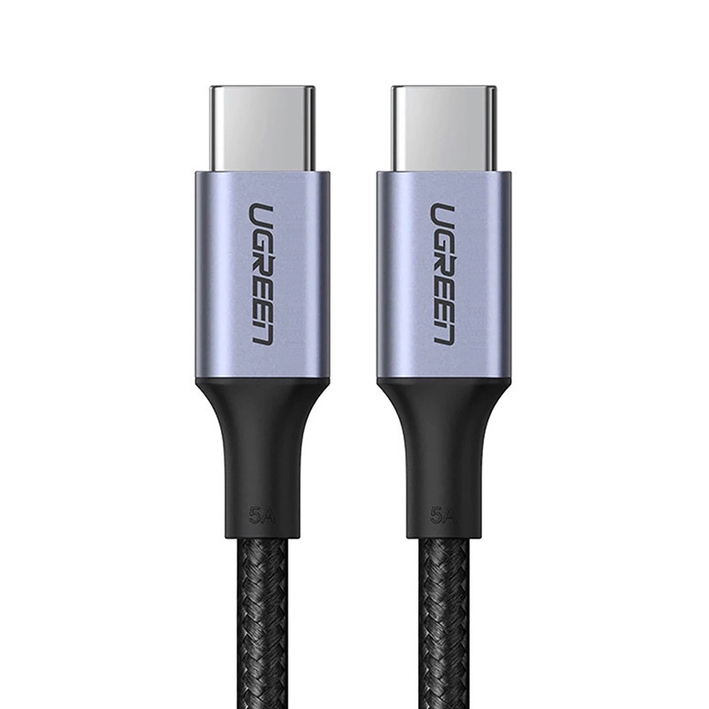 CABLE USB TIPO C/TIPO C - 1.5M ALUM GRAY 100W - UGREEN