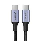 CABLE USB TIPO C/TIPO C - 1.5M ALUM GRAY 100W - UGREEN