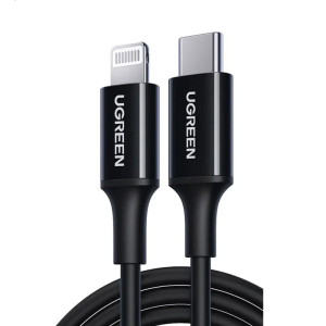 CABLE USB TIPO C A LIGHTNING MACHO 2M NEGRO UGREEN