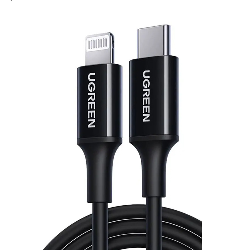 CABLE USB TIPO C A LIGHTNING MACHO 2M NEGRO UGREEN