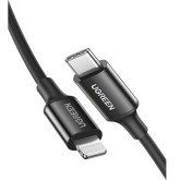 CABLE USB TIPO C A LIGHTNING MACHO 2M NEGRO UGREEN