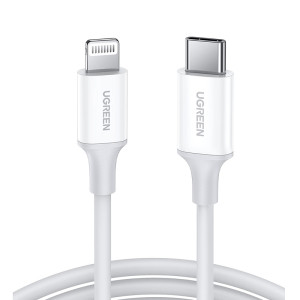CABLE USB TIPO C A LIGHTNING MACHO 2M BLANCO UGREEN