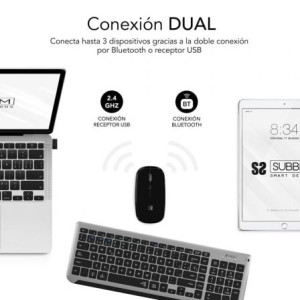 TECLADO + RATON SUBBLIM COMBO DUAL PRESTIGE EXTENDIDO PL
