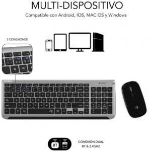 TECLADO + RATON SUBBLIM COMBO DUAL PRESTIGE EXTENDIDO PL