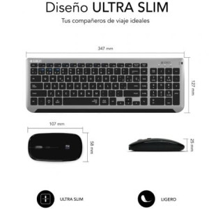 TECLADO + RATON SUBBLIM COMBO DUAL PRESTIGE EXTENDIDO PL