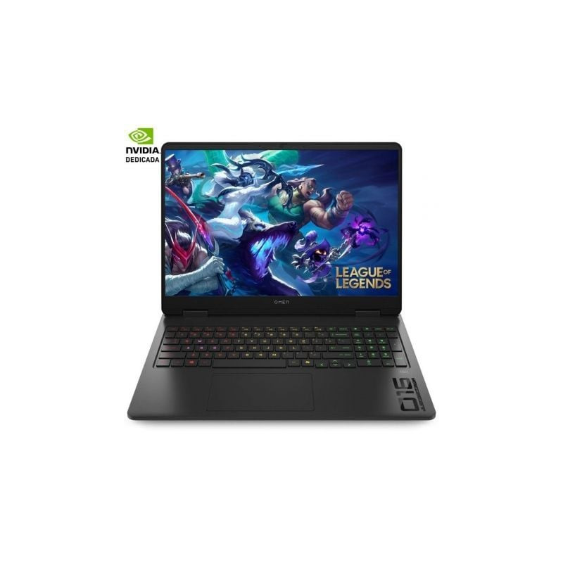 Portátil Gaming HP Omen 16-AN0011NS Intel Core Ultra 7-255H/ 32GB/ 1TB SSD/ GeForce RTX 5060/ 16"/ Sin Sistema Operativo
