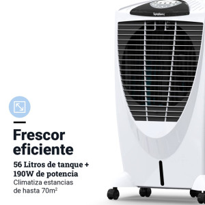 CLIMATIZADOR EVAP. MEC. 56L 190W 3600M3/H BLANCO/GRIS