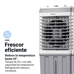 CLIMATIZADOR EVAP. MEC. 35L 80W 3000M3/H BLANCO/GRIS