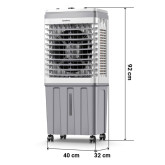 CLIMATIZADOR EVAP. MEC. 35L 80W 3000M3/H BLANCO/GRIS