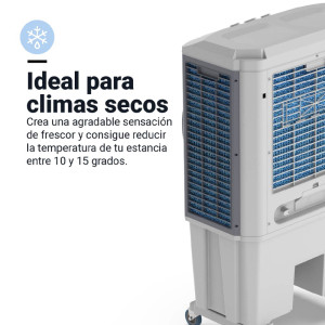 CLIMATIZADOR MECÁNICO 72L 210W 6000M3/H GRIS/BLANCO