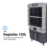 CLIMATIZADOR MECÁNICO 120L 400W 10000M3/H GRIS/BLANCO