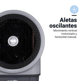 CLIMATIZADOR MECÁNICO 90L 300W 10000M3/H GRIS/BLANCO